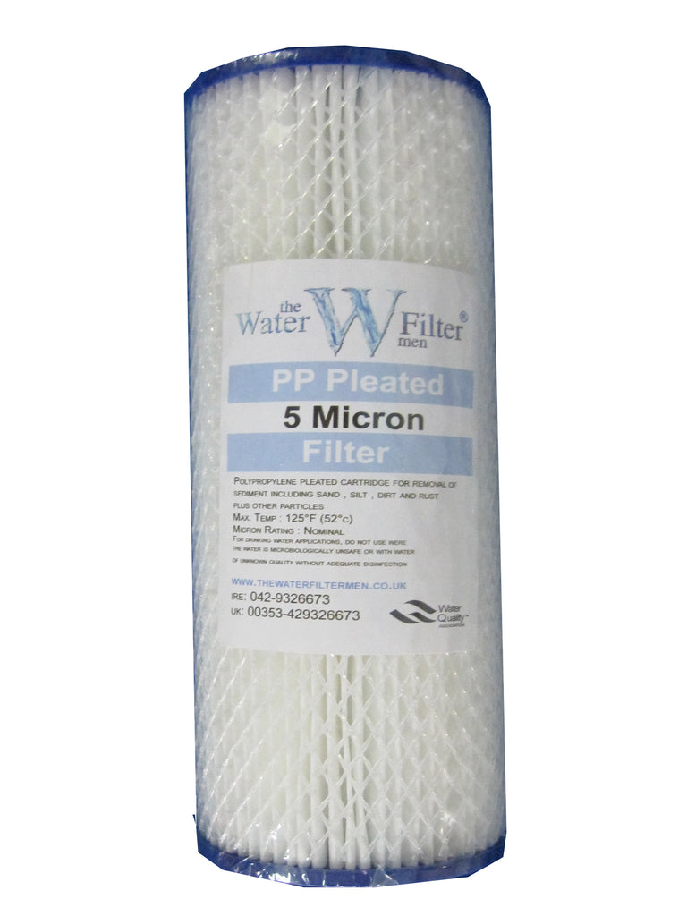 10 Inch Jumbo Pleated Reusable Water Filter Cartridge - Water Filter Men