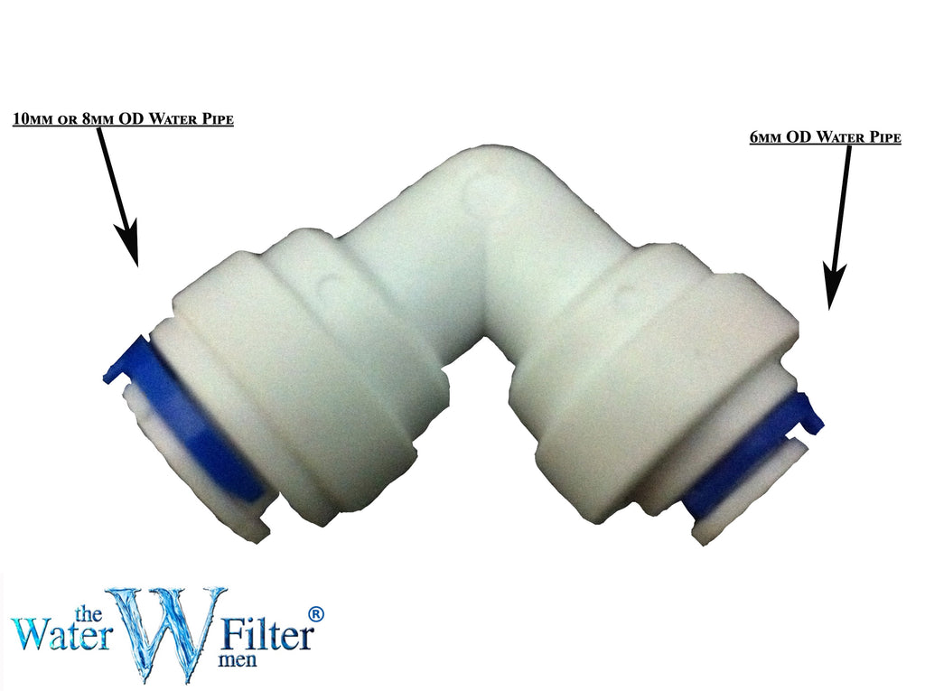 Reduzier-Winkelverschraubungen Verbinder Quickfit Pushfit - Wasserfilter Männer
