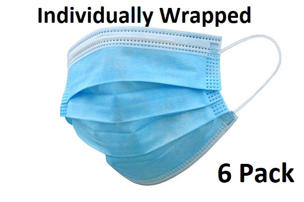 Mascarillas de 3 capas para uso médico, paquete de 6 - Filtro de agua para hombres