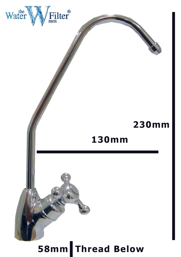 Filtro de agua del grifo Deluxe Chrome Lever Turn - Water Filter Men