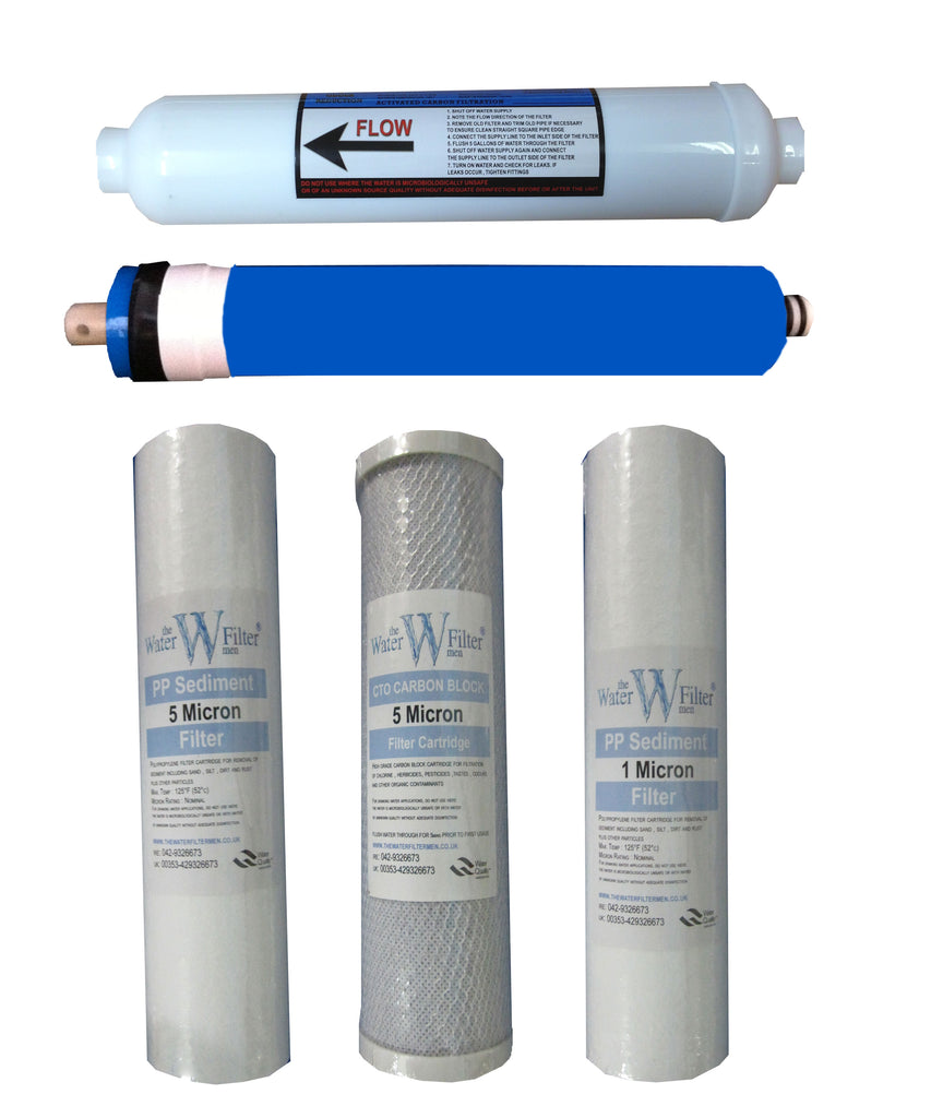 Set completo di filtri ad osmosi inversa Opzione 2 - Filtri per acqua Men