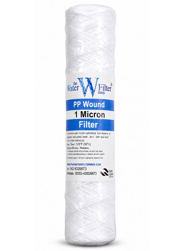 10” String Wound Sediment Water Filter Cartridge (1–100 Micron)