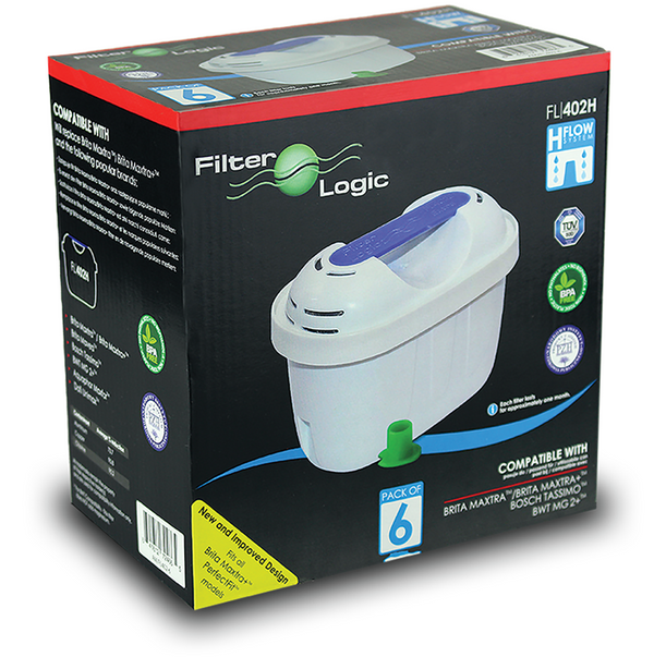 FilterLogic compatible with Brita Maxtra (6 x FL-402)