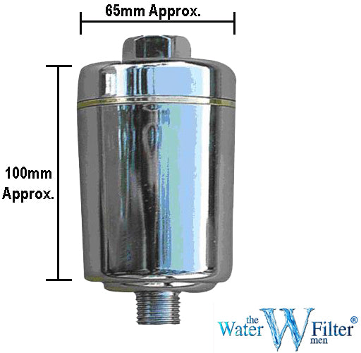 Inline Shower Water Filter Chrome - Water Filter Men
