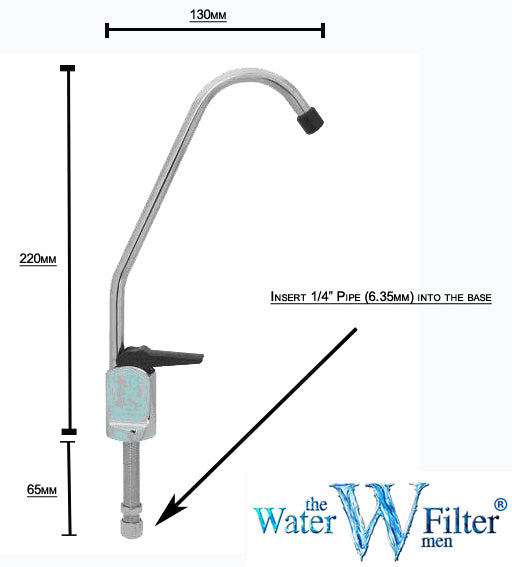 Standard Pushdown Black Lever Water Filter Tap - Water Filter Men